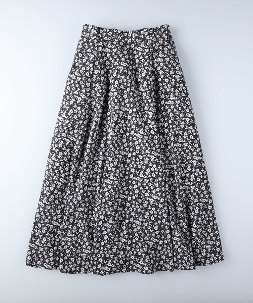 HONEYSUCKLE ROSE（ハニーサックルローズ）の「【HONEYSUCKLE ROSE】小花柄スカート（スカート・レディース・グリーン/ダークグレー・M/L）」の4枚目の写真