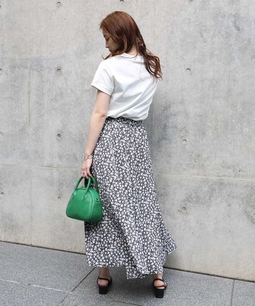 HONEYSUCKLE ROSE（ハニーサックルローズ）の「【HONEYSUCKLE ROSE】小花柄スカート（スカート・レディース・グリーン/ダークグレー・M/L）」の14枚目の写真