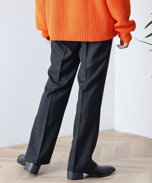 WEGO（ウィゴー）の「WEGO/【セットアップ対応商品】イージーケア フレアスラックス（スラックス・メンズ・ブラック/ベージュ/アイボリー/ブラウン/ブルー・MEDIUM/LARGE）」の21枚目の写真