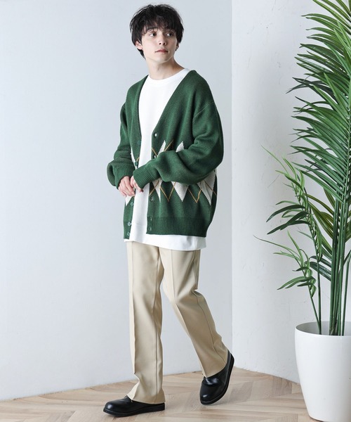 WEGO（ウィゴー）の「WEGO/【セットアップ対応商品】イージーケア フレアスラックス（スラックス・メンズ・ブラック/ベージュ/アイボリー/ブラウン/ブルー・MEDIUM/LARGE）」の11枚目の写真