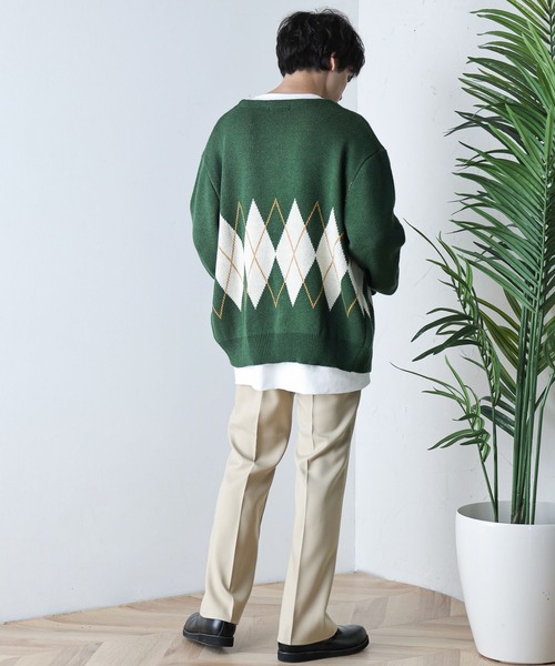 WEGO（ウィゴー）の「WEGO/【セットアップ対応商品】イージーケア フレアスラックス（スラックス・メンズ・ブラック/ベージュ/アイボリー/ブラウン/ブルー・MEDIUM/LARGE）」の13枚目の写真