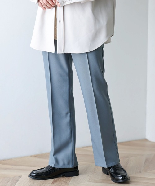 WEGO（ウィゴー）の「WEGO/【セットアップ対応商品】イージーケア フレアスラックス（スラックス・メンズ・ブラック/ベージュ/アイボリー/ブラウン/ブルー・MEDIUM/LARGE）」の15枚目の写真