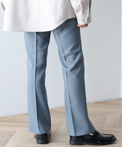 WEGO（ウィゴー）の「WEGO/【セットアップ対応商品】イージーケア フレアスラックス（スラックス・メンズ・ブラック/ベージュ/アイボリー/ブラウン/ブルー・MEDIUM/LARGE）」の16枚目の写真