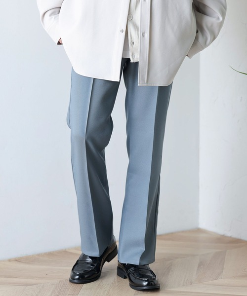 WEGO（ウィゴー）の「WEGO/【セットアップ対応商品】イージーケア フレアスラックス（スラックス・メンズ・ブラック/ベージュ/アイボリー/ブラウン/ブルー・MEDIUM/LARGE）」の14枚目の写真