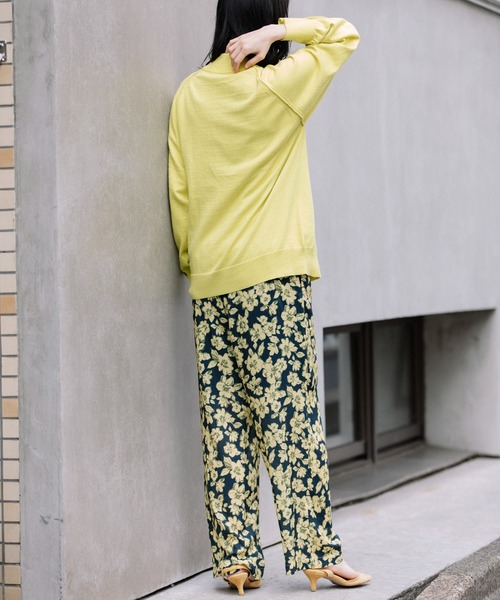 Munich（ミューニック）の「カシミヤコットンリブ＆ジャージモックネックプルオーバー（ニット/セーター・レディース・イエロー/ブラック/ベージュ/ブルー・FREE）」の8枚目の写真