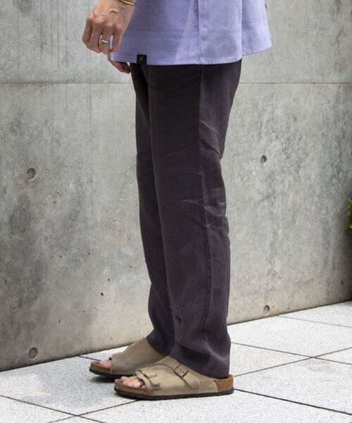 GLOSTER（グロスター）の「【GLOSTER/グロスター】リネンイージーパンツ（その他パンツ・メンズ・チャコールグレー/ダークグリーン/ベージュ/ネイビー・M/L/XL）」の6枚目の写真