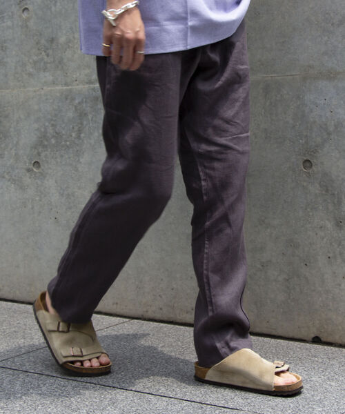 GLOSTER（グロスター）の「【GLOSTER/グロスター】リネンイージーパンツ（その他パンツ・メンズ・チャコールグレー/ダークグリーン/ベージュ/ネイビー・M/L/XL）」の10枚目の写真