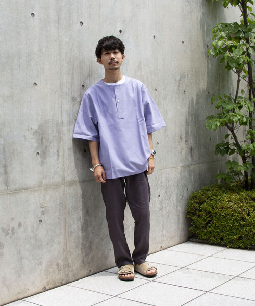 GLOSTER（グロスター）の「【GLOSTER/グロスター】リネンイージーパンツ（その他パンツ・メンズ・チャコールグレー/ダークグリーン/ベージュ/ネイビー・M/L/XL）」の12枚目の写真