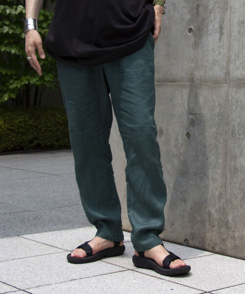 GLOSTER（グロスター）の「【GLOSTER/グロスター】リネンイージーパンツ（その他パンツ・メンズ・チャコールグレー/ダークグリーン/ベージュ/ネイビー・M/L/XL）」の15枚目の写真