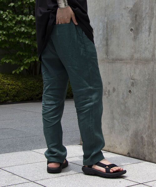 GLOSTER（グロスター）の「【GLOSTER/グロスター】リネンイージーパンツ（その他パンツ・メンズ・チャコールグレー/ダークグリーン/ベージュ/ネイビー・M/L/XL）」の16枚目の写真