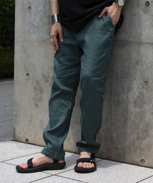GLOSTER（グロスター）の「【GLOSTER/グロスター】リネンイージーパンツ（その他パンツ・メンズ・チャコールグレー/ダークグリーン/ベージュ/ネイビー・M/L/XL）」の17枚目の写真