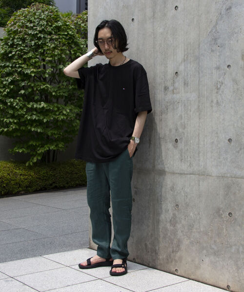 GLOSTER（グロスター）の「【GLOSTER/グロスター】リネンイージーパンツ（その他パンツ・メンズ・チャコールグレー/ダークグリーン/ベージュ/ネイビー・M/L/XL）」の18枚目の写真