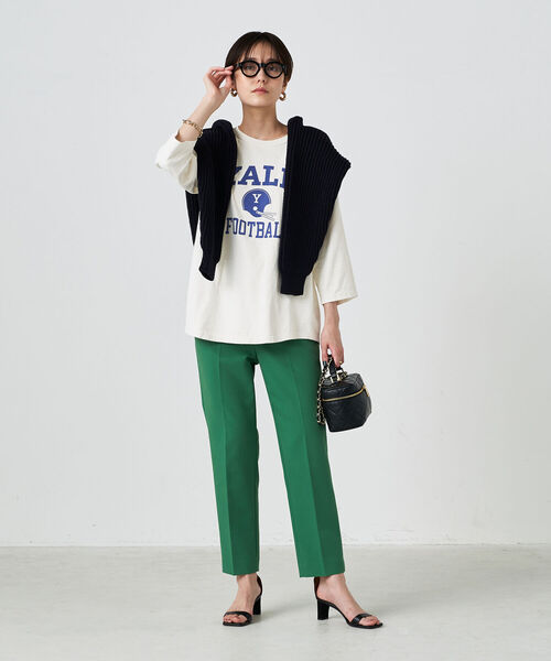 NOLLEY’S（ノーリーズ）の「◇【WEB限定】カレッジフットボールTシャツ（Tシャツ/カットソー・レディース・ホワイト系その他4/グリーン系その他3・FREE）」の16枚目の写真