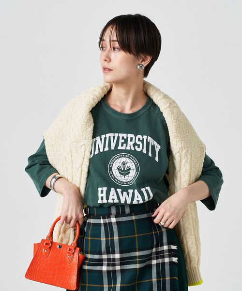 NOLLEY’S（ノーリーズ）の「◇【WEB限定】カレッジフットボールTシャツ（Tシャツ/カットソー・レディース・ホワイト系その他4/グリーン系その他3・FREE）」の18枚目の写真