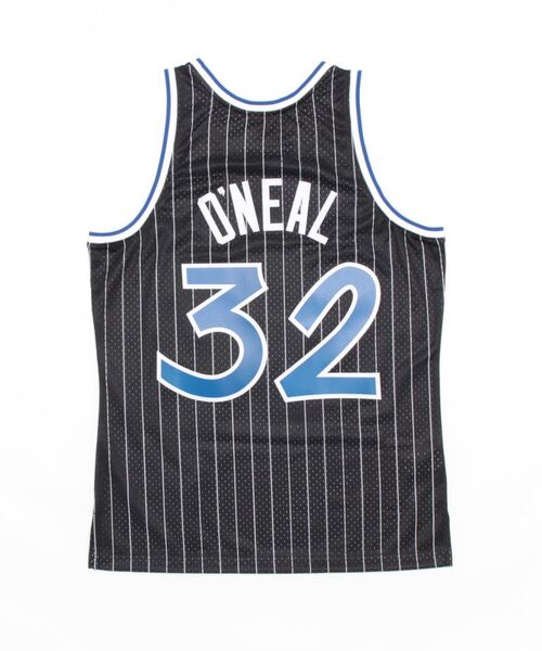 Mitchell&Ness(ミッチェル&ネス)の「Mitchell&Ness Swingman ジャージOMAクロ-#32S O'Neal(その他トップス・メンズ・ブラック・M/L)」の2枚目の写真