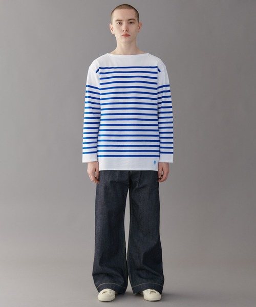 ORCIVAL（オーシバル）の「ORCIVAL | ラッセルフレンチ セーラーTシャツ MEN（Tシャツ/カットソー・メンズ・ベージュ系その他/ブルー系その他6/ブルー系その他5/ブルー系その他・6/4/3/5）」の7枚目の写真