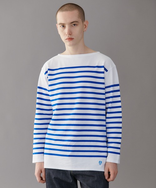 ORCIVAL（オーシバル）の「ORCIVAL | ラッセルフレンチ セーラーTシャツ MEN（Tシャツ/カットソー・メンズ・ベージュ系その他/ブルー系その他6/ブルー系その他5/ブルー系その他・6/4/3/5）」の9枚目の写真