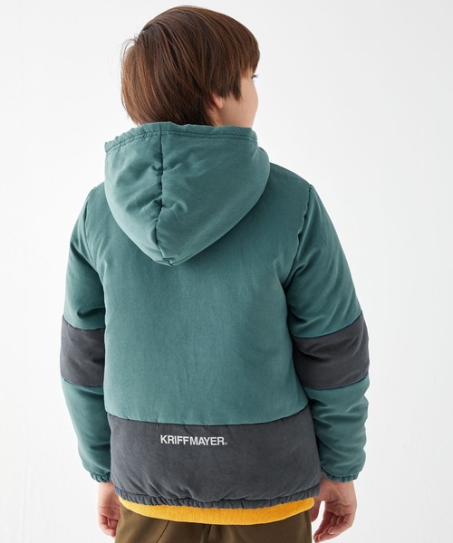 KRIFF MAYER Kid's Collection（クリフメイヤーキッズコレクション）の「起毛タフタ中綿ジャケット（その他アウター・キッズ・ベージュ/ネイビー/カーキ/サックスブルー・120/130/140/150/160/170）」の8枚目の写真