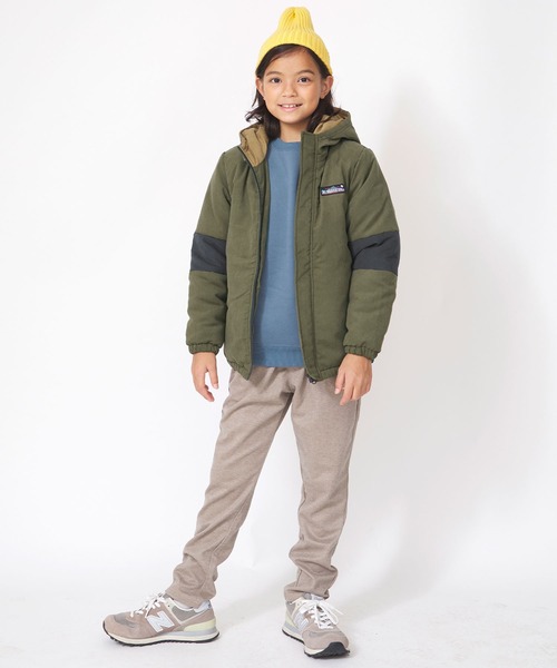 KRIFF MAYER Kid's Collection（クリフメイヤーキッズコレクション）の「起毛タフタ中綿ジャケット（その他アウター・キッズ・ベージュ/ネイビー/カーキ/サックスブルー・120/130/140/150/160/170）」の9枚目の写真