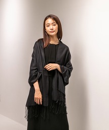 form forma | 【慶弔両用】【喪服用】《カシミヤ・シルク混》使い勝手抜群ブラックストール/ブラックフォーマル(ストール/ショール)