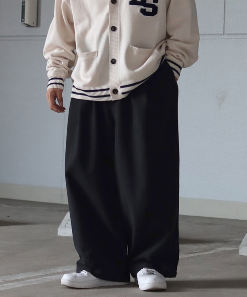 ILL'S(イルズ)の「ビッグシルエット ツイル / デニム イージーワイドバルーンパンツ 【ILL'S / イルズ】(デニムパンツ・メンズ・ホワイト/ブラウン/ネイビー/チャコールグレー/カーキ/スミクロ/サックスブルー・M/L)」の10枚目の写真