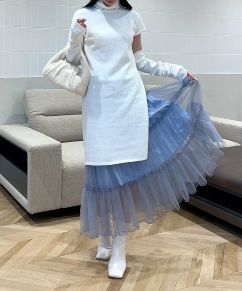 セール】ティアードボリュームチュールスカート（スカート