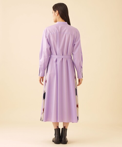 CB CRESTBRIDGE（シービークレストブリッジ）の「サイドチェックワンピース（ワンピース・レディース・ダークネイビー/ベージュ系その他7・M/S）」の12枚目の写真