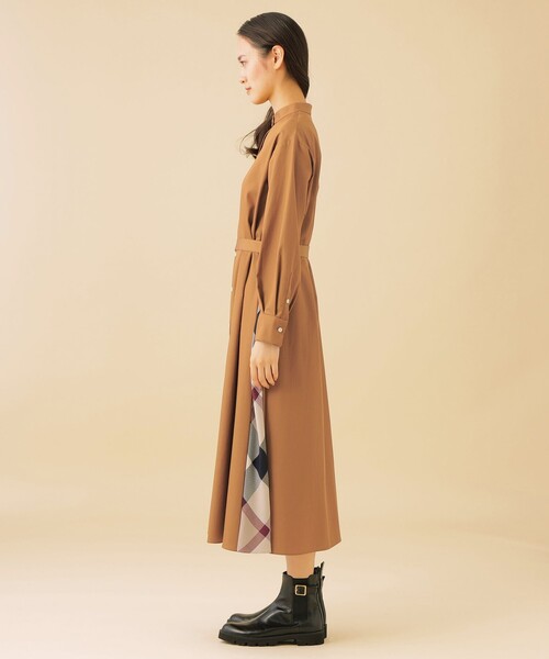 CB CRESTBRIDGE（シービークレストブリッジ）の「サイドチェックワンピース（ワンピース・レディース・ダークネイビー/ベージュ系その他7・M/S）」の19枚目の写真