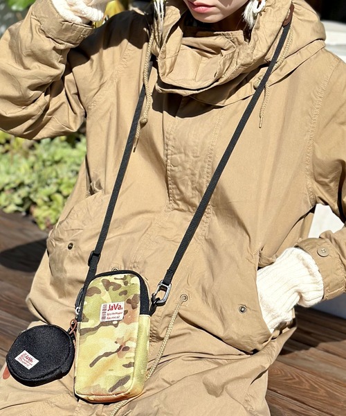 Java（ジャバ）の「《JaVaジャバ コラボ》ミニポーチ付きマルチショルダーバッグ（ショルダーバッグ・レディース・その他1/ブラック/カモフラージュ・ONE SIZE）」の5枚目の写真