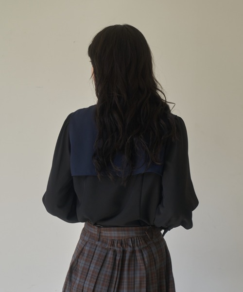 INTIMITE　2025SS Pin Tuck Blouse ブラック INTIMITE 2025SS Pin Tuck Blouse ブラック - メルカリ