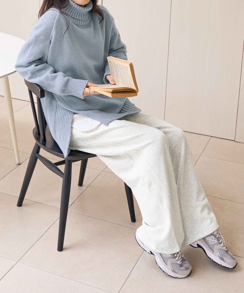 スリットニットチュニック（ニット/セーター）｜CHAN ME（チャンミ）の