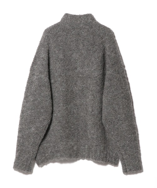 ESTNATION(エストネーション)の「ESTNATION / MA-1 アルパカニットブルゾン(MA-1・メンズ・グレー/ダークブラウン・MEDIUM/LARGE)」の3枚目の写真