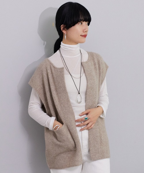 SHENERY（シーナリー）の「シアータートルネックプルオーバー（Tシャツ/カットソー・レディース・ブラック/オフホワイト/オレンジ/イエロー/ブルー/ピンク・FREE）」の2枚目の写真