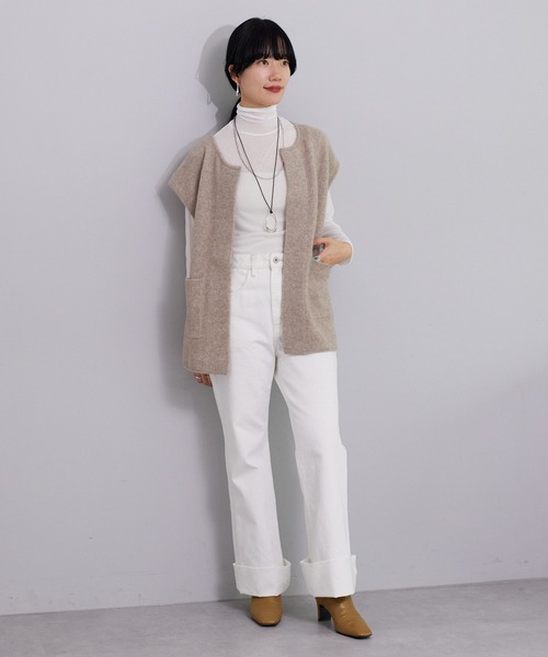 SHENERY（シーナリー）の「シアータートルネックプルオーバー（Tシャツ/カットソー・レディース・ブラック/オフホワイト/オレンジ/イエロー/ブルー/ピンク・FREE）」の9枚目の写真