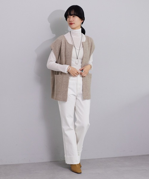 SHENERY（シーナリー）の「シアータートルネックプルオーバー（Tシャツ/カットソー・レディース・ブラック/オフホワイト/オレンジ/イエロー/ブルー/ピンク・FREE）」の10枚目の写真