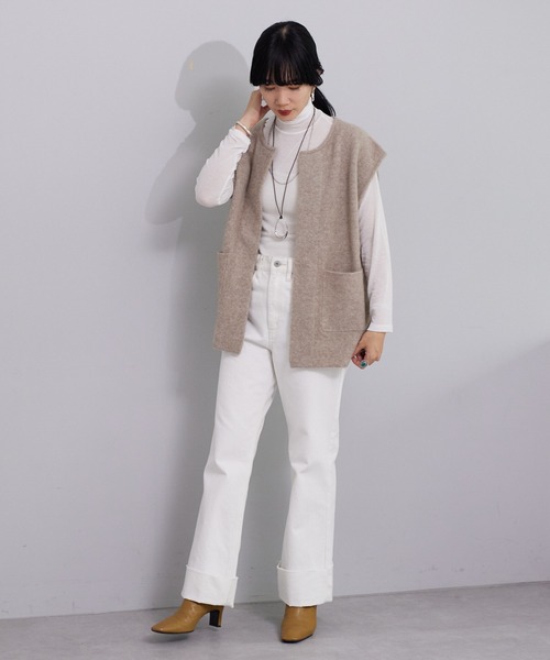 SHENERY（シーナリー）の「シアータートルネックプルオーバー（Tシャツ/カットソー・レディース・ブラック/オフホワイト/オレンジ/イエロー/ブルー/ピンク・FREE）」の11枚目の写真