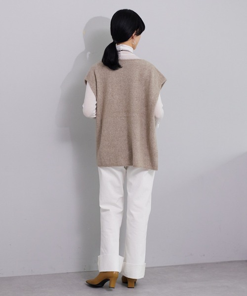 SHENERY（シーナリー）の「シアータートルネックプルオーバー（Tシャツ/カットソー・レディース・ブラック/オフホワイト/オレンジ/イエロー/ブルー/ピンク・FREE）」の13枚目の写真