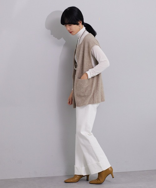 SHENERY（シーナリー）の「シアータートルネックプルオーバー（Tシャツ/カットソー・レディース・ブラック/オフホワイト/オレンジ/イエロー/ブルー/ピンク・FREE）」の12枚目の写真