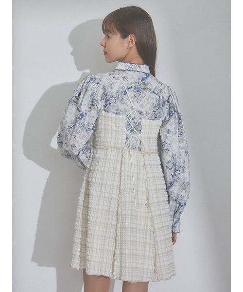merry jenny（メリージェニー）の「orientalリボンリボンブラウス（シャツ/ブラウス・レディース・グレー/ブルー・FREE）」の10枚目の写真