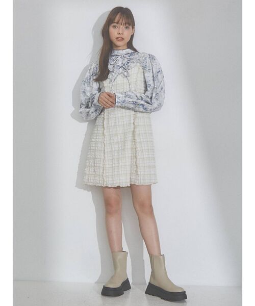 merry jenny（メリージェニー）の「orientalリボンリボンブラウス（シャツ/ブラウス・レディース・グレー/ブルー・FREE）」の11枚目の写真