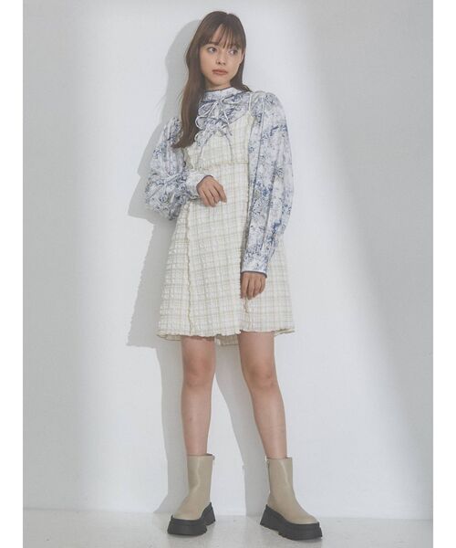 merry jenny（メリージェニー）の「orientalリボンリボンブラウス（シャツ/ブラウス・レディース・グレー/ブルー・FREE）」の12枚目の写真