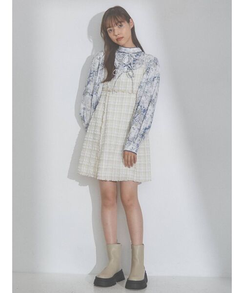 merry jenny（メリージェニー）の「orientalリボンリボンブラウス（シャツ/ブラウス・レディース・グレー/ブルー・FREE）」の13枚目の写真