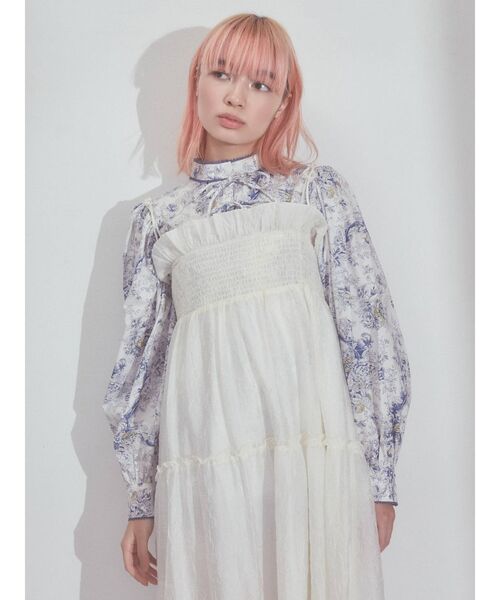 merry jenny（メリージェニー）の「orientalリボンリボンブラウス（シャツ/ブラウス・レディース・グレー/ブルー・FREE）」の20枚目の写真