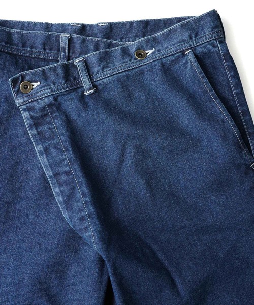 SHAREEF(シャリーフ)の「12OZ DENIM OVER WEST PANTS(デニムパンツ・メンズ・ケミカルウォッシュ/ブラック系その他/インディゴブルー・3/2/1)」の5枚目の写真