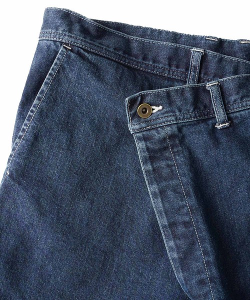 SHAREEF(シャリーフ)の「12OZ DENIM OVER WEST PANTS(デニムパンツ・メンズ・ケミカルウォッシュ/ブラック系その他/インディゴブルー・3/2/1)」の6枚目の写真