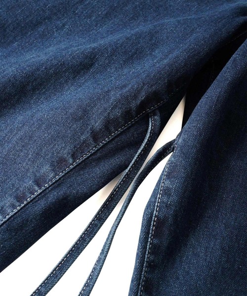 SHAREEF(シャリーフ)の「12OZ DENIM OVER WEST PANTS(デニムパンツ・メンズ・ケミカルウォッシュ/ブラック系その他/インディゴブルー・3/2/1)」の9枚目の写真