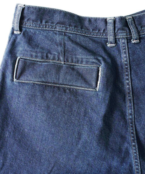 SHAREEF(シャリーフ)の「12OZ DENIM OVER WEST PANTS(デニムパンツ・メンズ・ケミカルウォッシュ/ブラック系その他/インディゴブルー・3/2/1)」の10枚目の写真