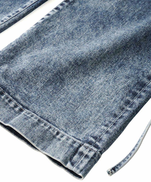 SHAREEF(シャリーフ)の「12OZ DENIM OVER WEST PANTS(デニムパンツ・メンズ・ケミカルウォッシュ/ブラック系その他/インディゴブルー・3/2/1)」の17枚目の写真