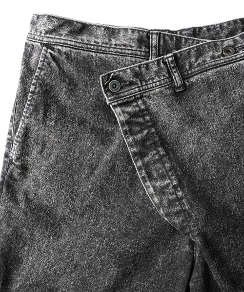 SHAREEF(シャリーフ)の「12OZ DENIM OVER WEST PANTS(デニムパンツ・メンズ・ケミカルウォッシュ/ブラック系その他/インディゴブルー・3/2/1)」の20枚目の写真