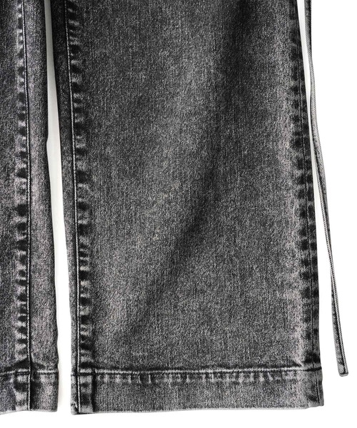 SHAREEF(シャリーフ)の「12OZ DENIM OVER WEST PANTS(デニムパンツ・メンズ・ケミカルウォッシュ/ブラック系その他/インディゴブルー・3/2/1)」の22枚目の写真